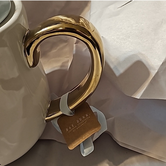 Rae Dunn Disney Cinderella Teapot Blue Lid with Gold Handle - Picture 6 of 9